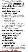 Pisowska szczujnia znów przeprasza