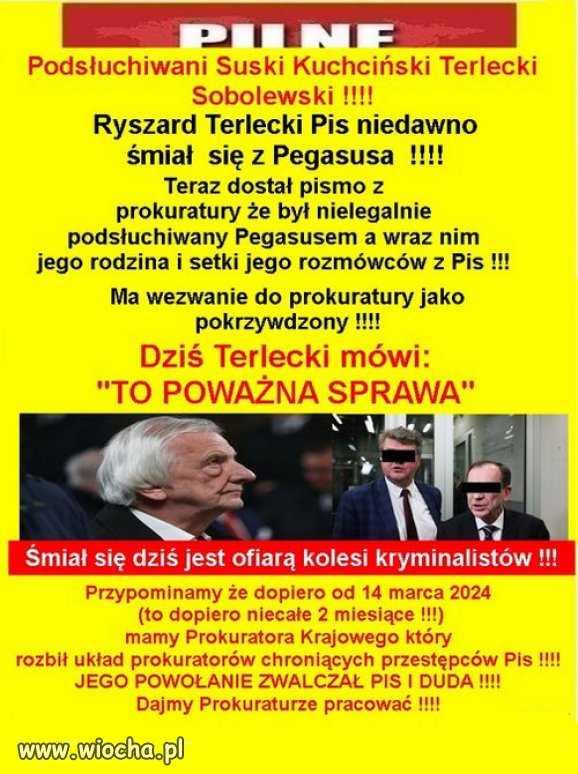 Im glebiej w las tym wiecej drzew...spisku Kaczynskiego!