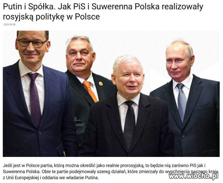 Dywersanci i V kolumna Putina w Polsce i UE!