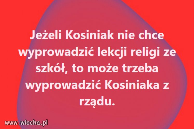 Polska nie jest panstwem wyznaniowym!