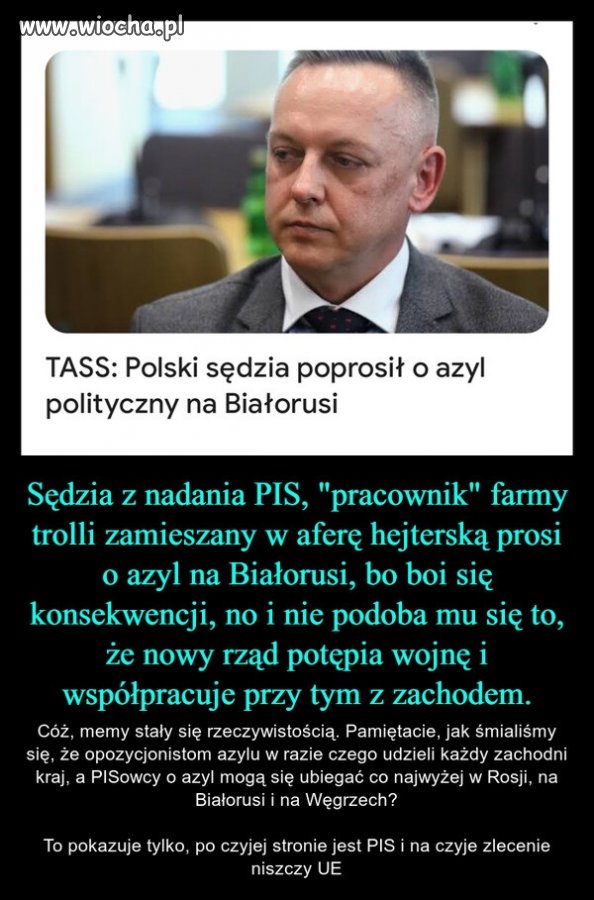 Proponuję, żeby uciekając przed wyrokiem w Polsce 