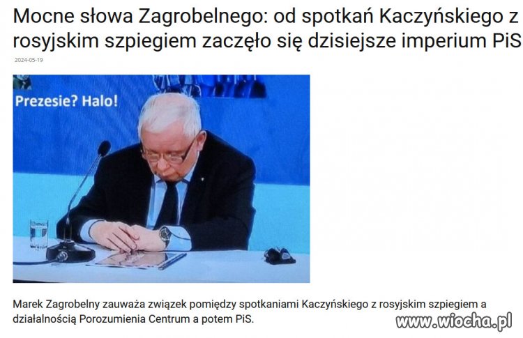 Jeśli mamy mówić wprost, to mówmy. PiS to agentura Putina!