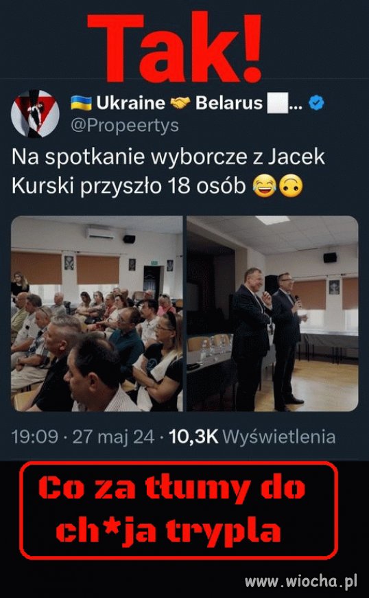 18 idiotów przyszło...
