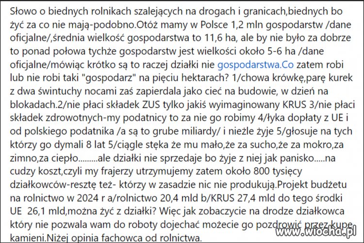 Trochę prawdy o "rolnikach"