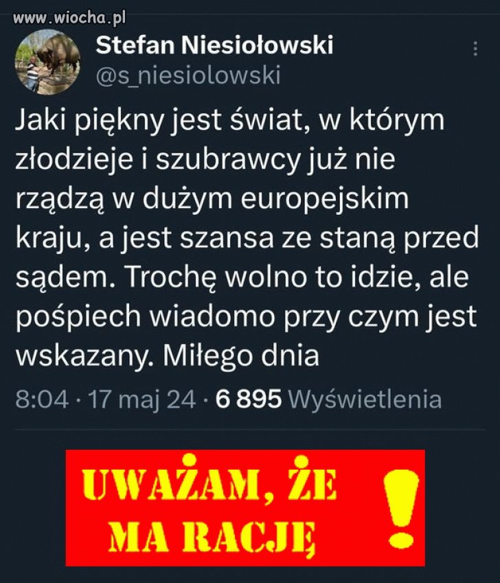 Stare powiedzenie mówi, że...