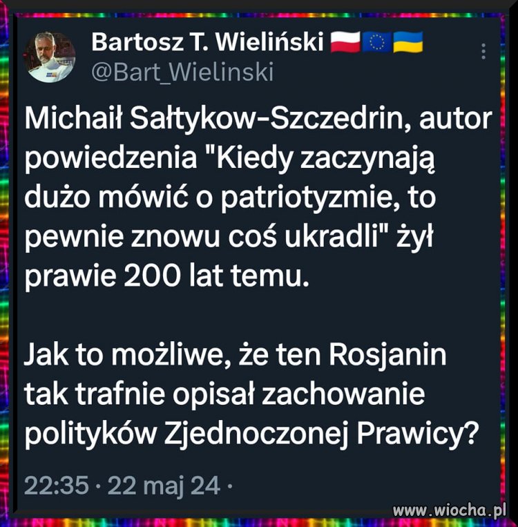 Skąd on wiedział ?  Prorok jaki czy co ?