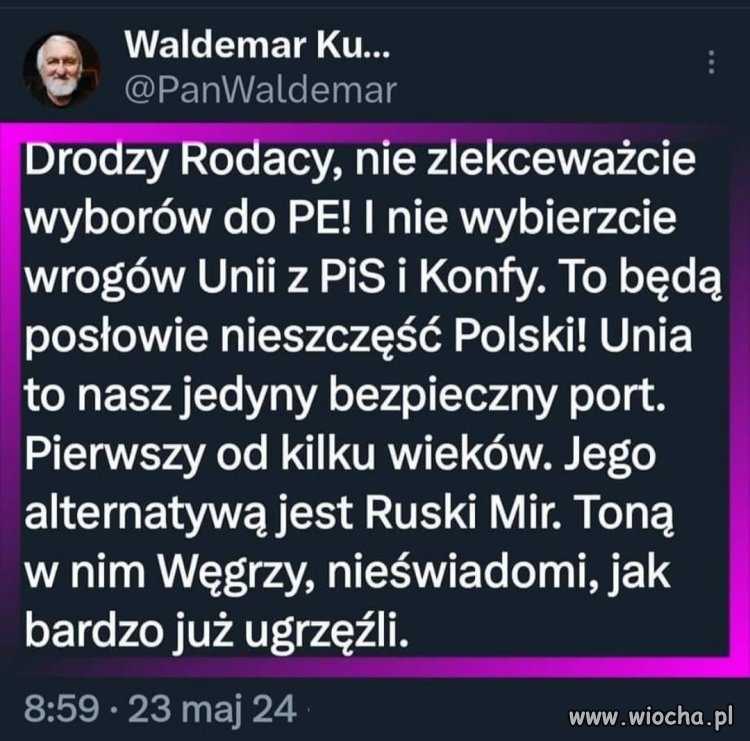 Oczywiście, ,80% kandydatów PiS nie powinno być branych pod uwagę