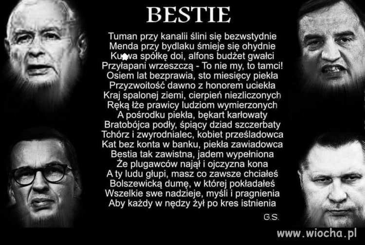 Wierszyk na dzisiejszy wieczór ...