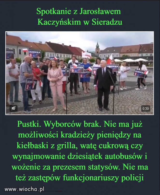 Nikt już nie chce słuchać bredni Kaczyńskiego...