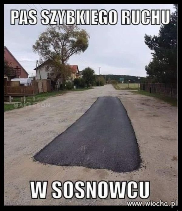 Pas szybkiego ruchu w Sosnowcu.