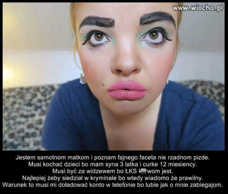 Ogłoszenie samotnej madki.