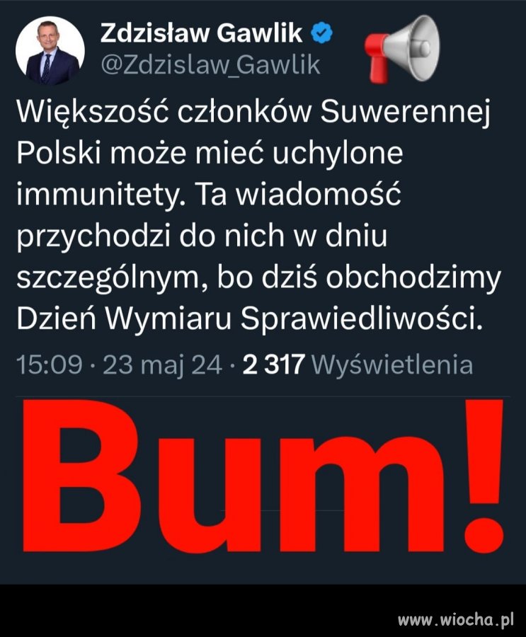 Jaka piękna ironia losu ...
