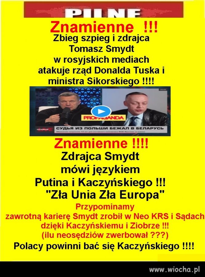 No przecież na swoich kumpli nie będzie donosił ..