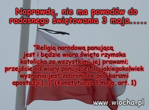 Religią narodową panującą jest i będzie