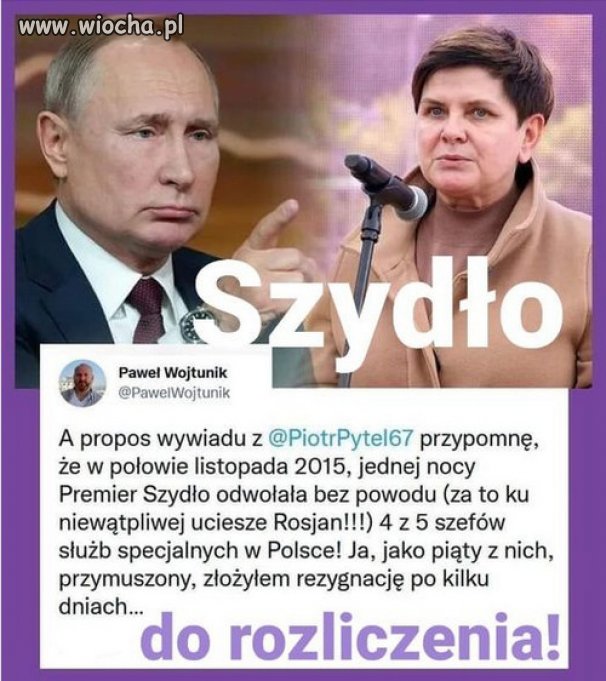 Szydło do rozliczenia!!!  Zrobiła to, bo kazano jej to zrobić!