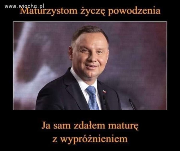 Zdał z wypróżnieniem buahahaha 