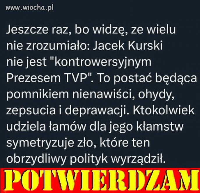 Tyle w temacie knura Kurskiego