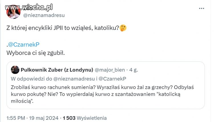 To może być tylko pisowski wyznawca krzyża.   