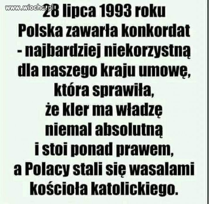 Polska - kolonia okupanta watykańskiego;