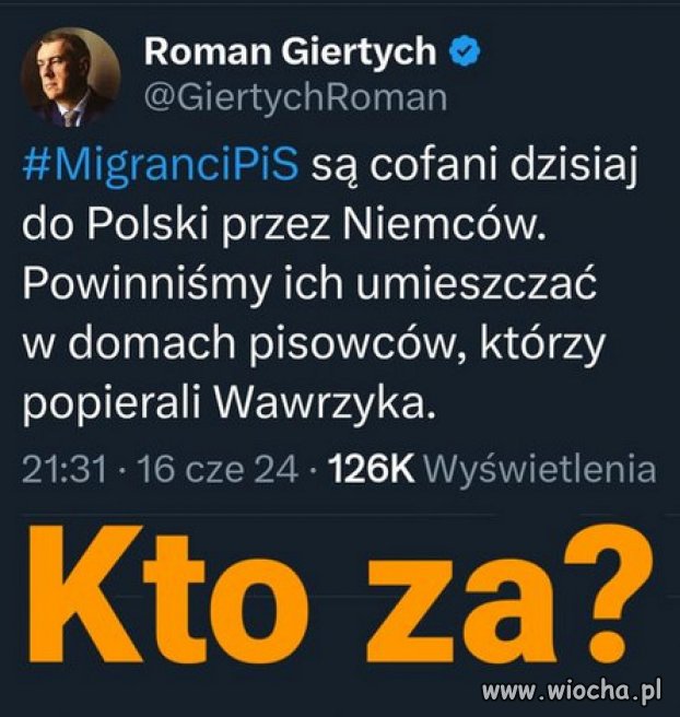 Kto za? Kaczyński mieszka sam.