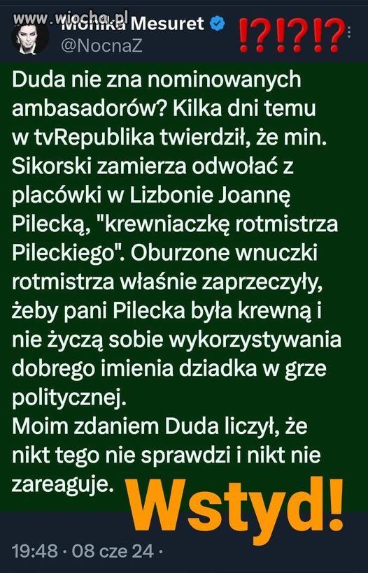 Anżej już brak słów na ciebie