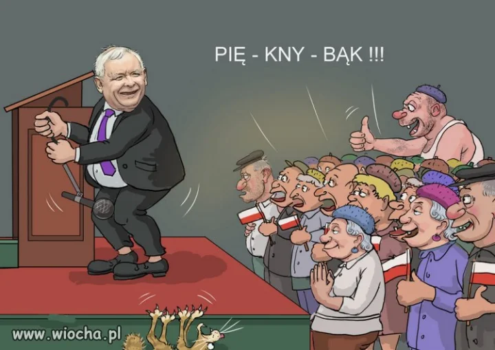Prezes znów przemówił do zacofanego elektoratu...