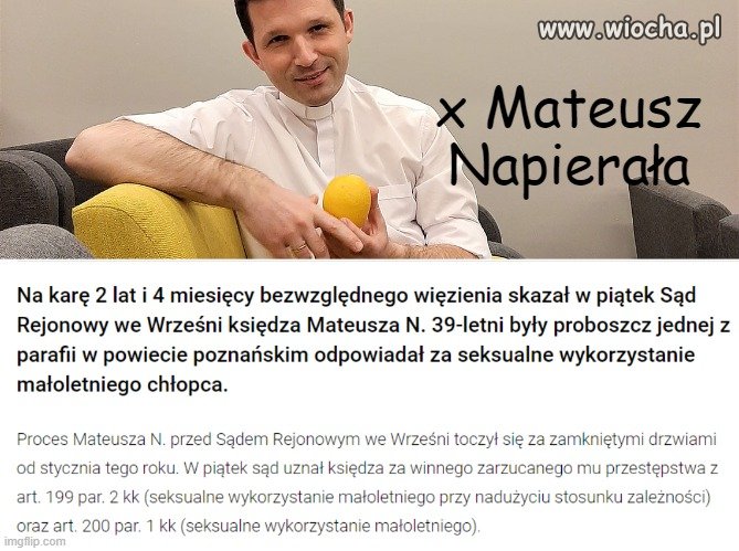 Jako krewny biskupa Stanisława Napierały