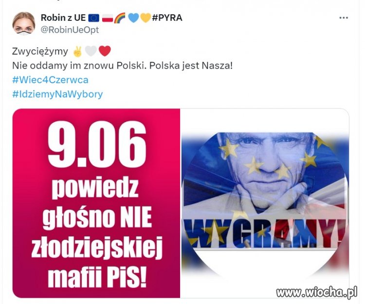 Nie chcę powrotu gangsterów z pisu - idę na wybory. 