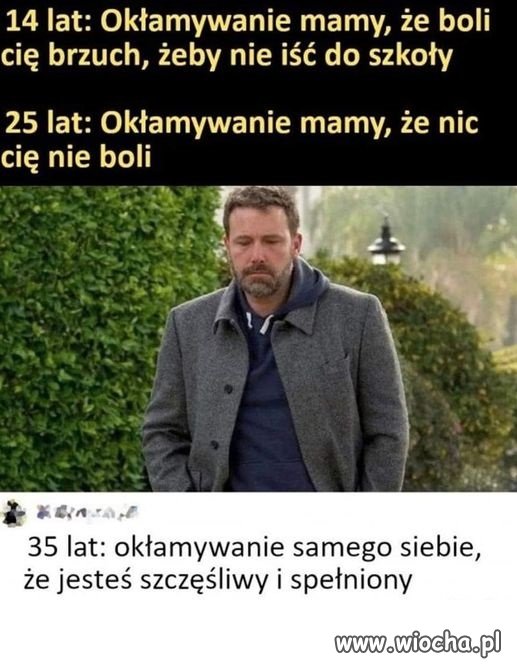 Ciągłe życie w kłamstwie