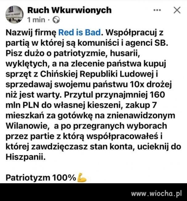 Patriotyzm pełną gębą ...