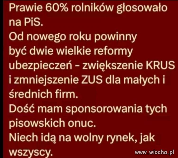 Oni chcą zarabiać jak na wolnym rynku, ale być chronieni jak za komuny. 
