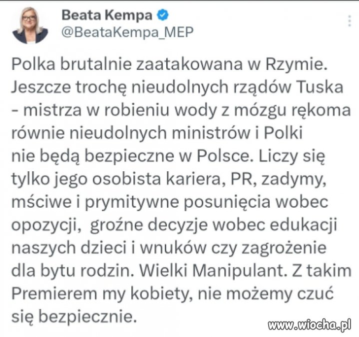 W Rzymie zaatakowano kobietę, 
