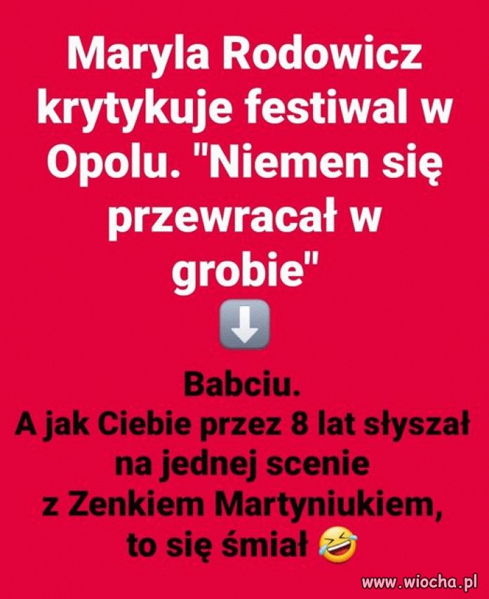 Czarownica Maryla koncertowo zaorana