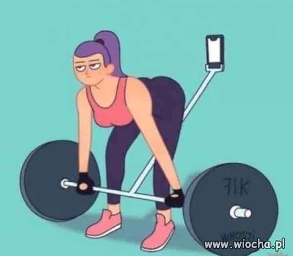 Karyny w fitness.