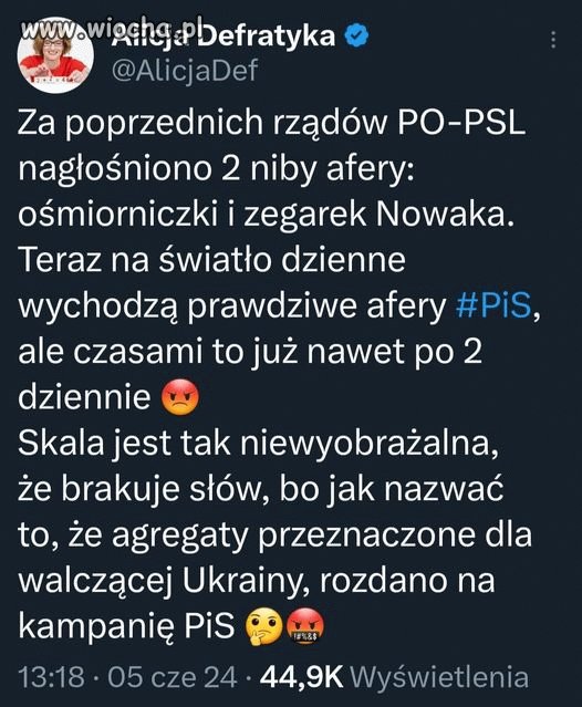 PIS = partia aferzystów, złodziei, oszustów...