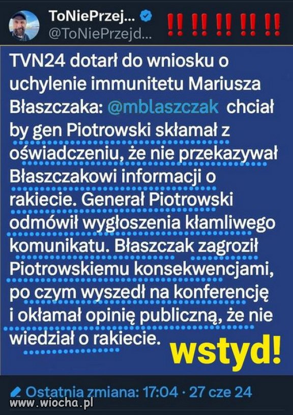 Holota PiSu zawsze klamala, klamie i bedzie klamala!