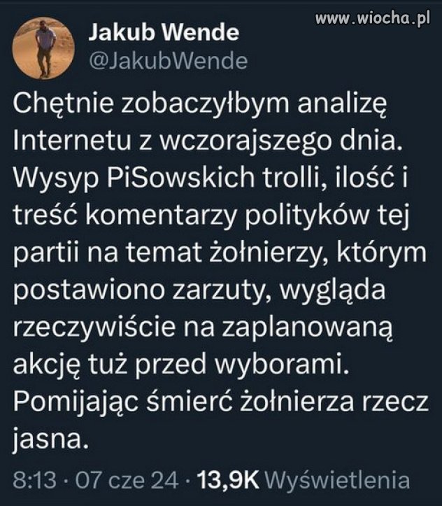 Tonacy PiS brzytwy sie chwyta...fabrykujac afere!