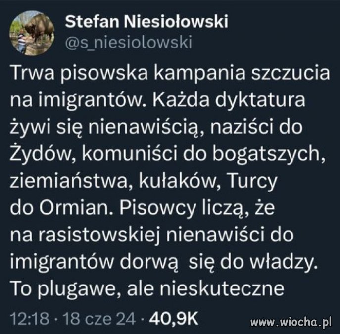 PiS to partia knucia, szczucia i nienawiści (pomijajac złodziejstwo)