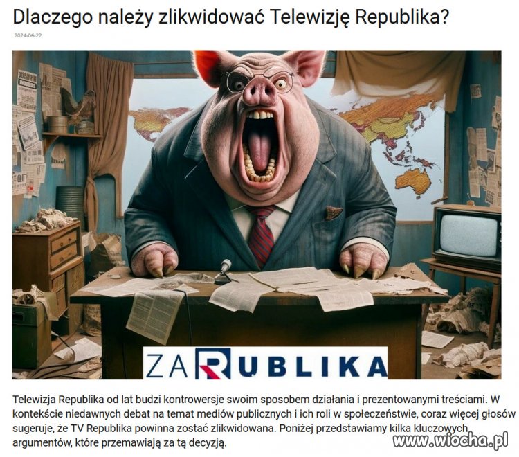 TV Republika jest często oskarżana o szerzenie hejtu i dezinformacji.