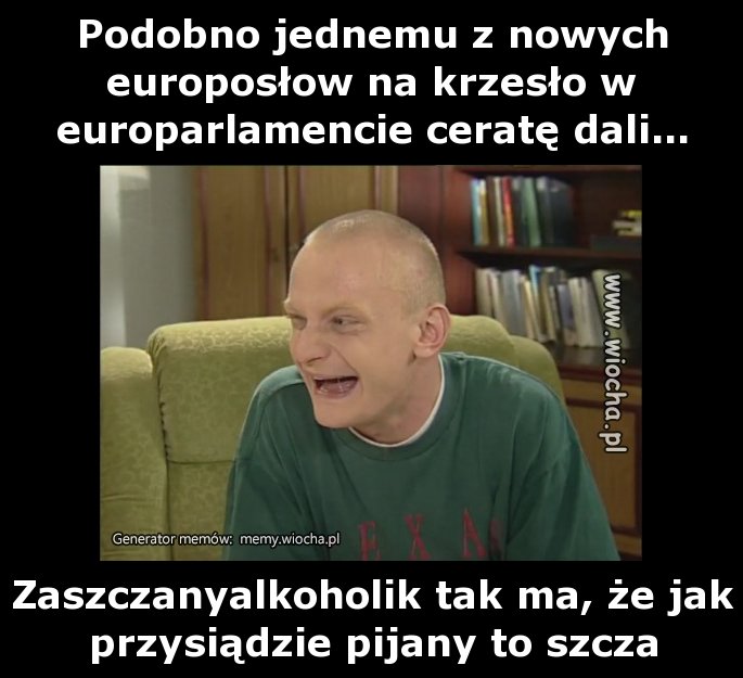 Podobno jednemu z nowych europosłów na krzesło w