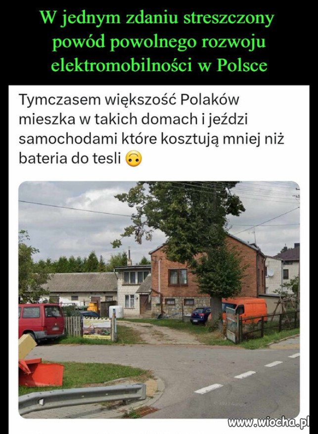 Dlatego Polacy nie lubia elektromobilnosci...