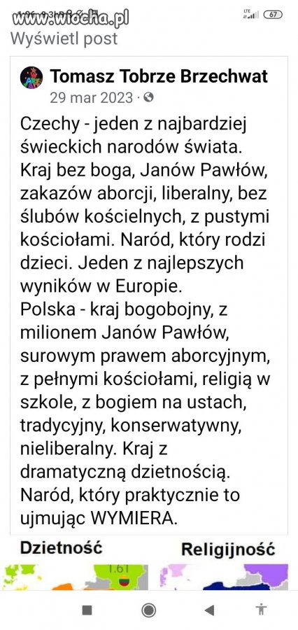 Dzisiaj Czesi nie chcą brać udziału w polityce serwowanej przez Kościół.   