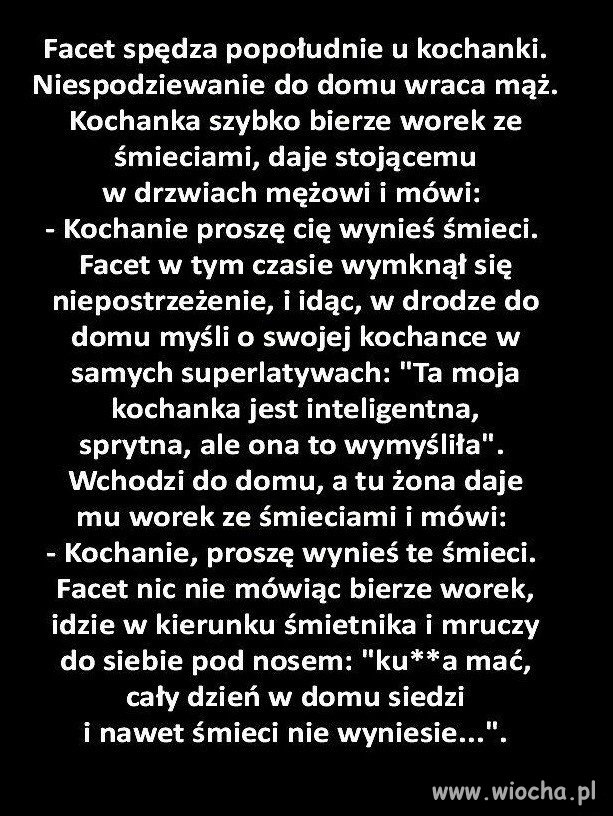 Leniwą ma żonę