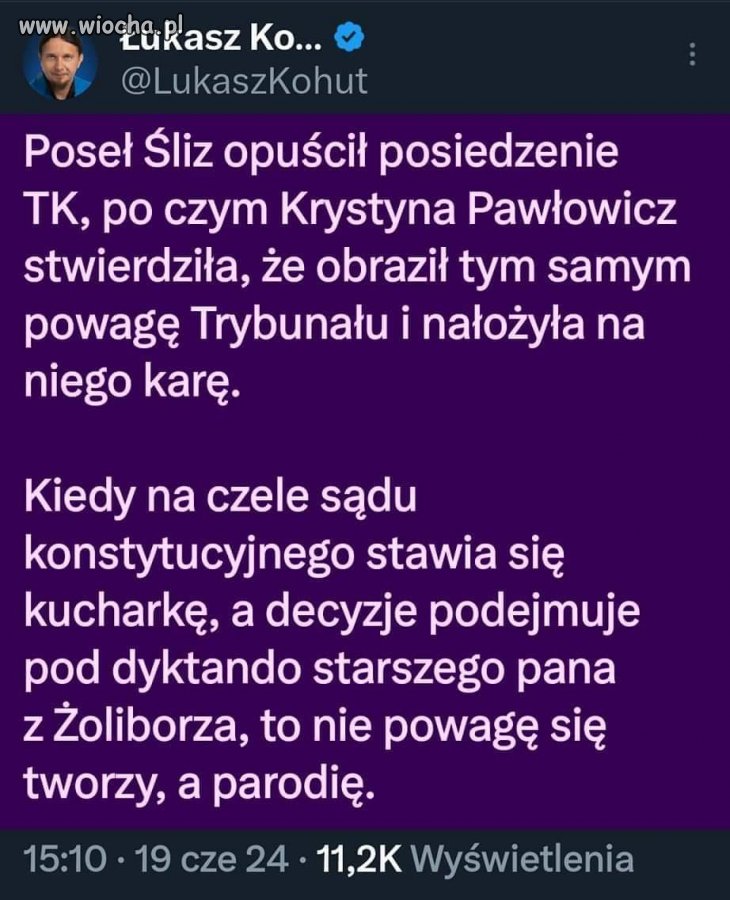 To nie trybunał tylko parodia