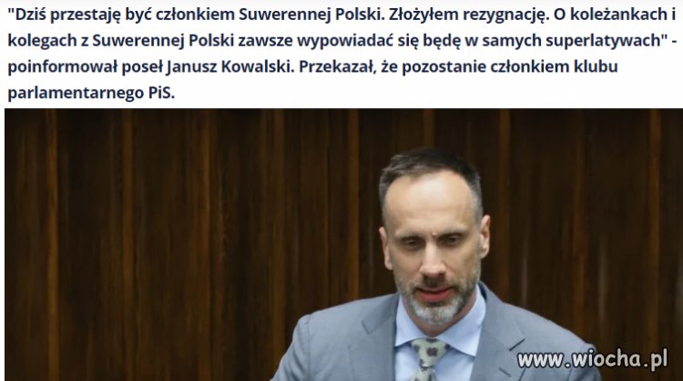 Skoro on już ucieka z tonącego okrętu