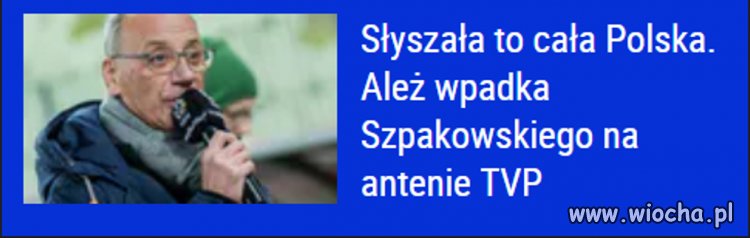 No i do meczu dopasowali komentatora