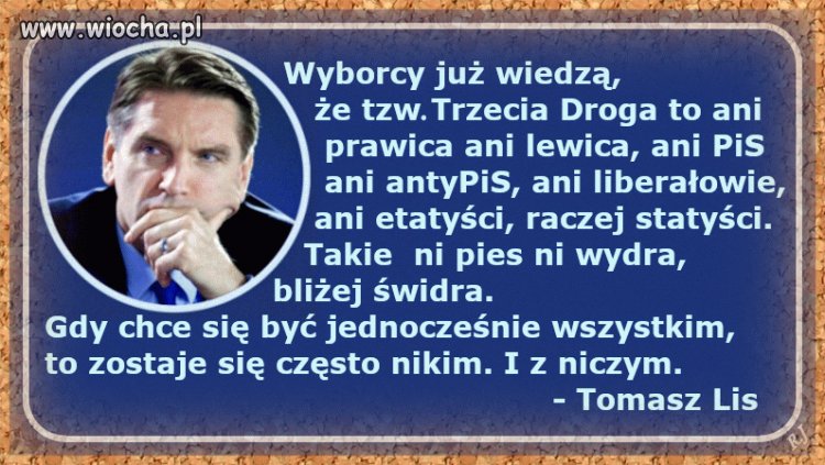 Tomasz Lis o Trzeciej Drodze i jej wyborcach