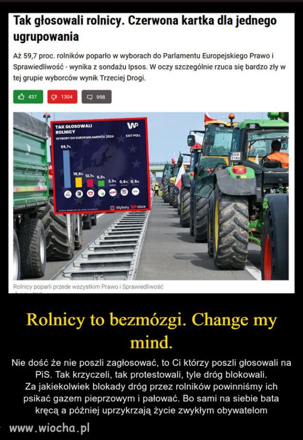 Pis im zgotował "zielony ład" a ci na nich zagłosowali.