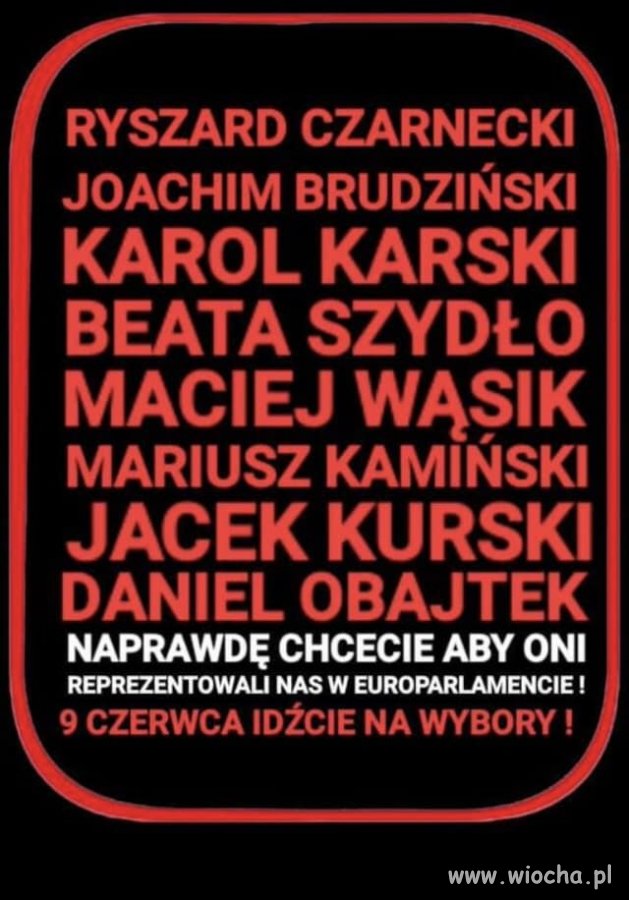 Czy to lista skazanych kryminalistów ?  Nie !