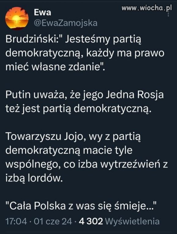 Jojo dał głos ...